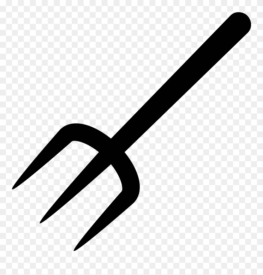 This Icon Is Has Three Sharp Parallel Points At The - Pitchfork Icon Clipart