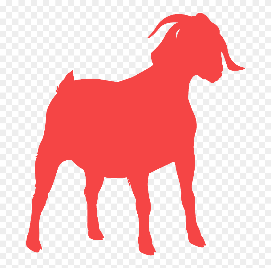 Boer Goat Silouhette Clipart