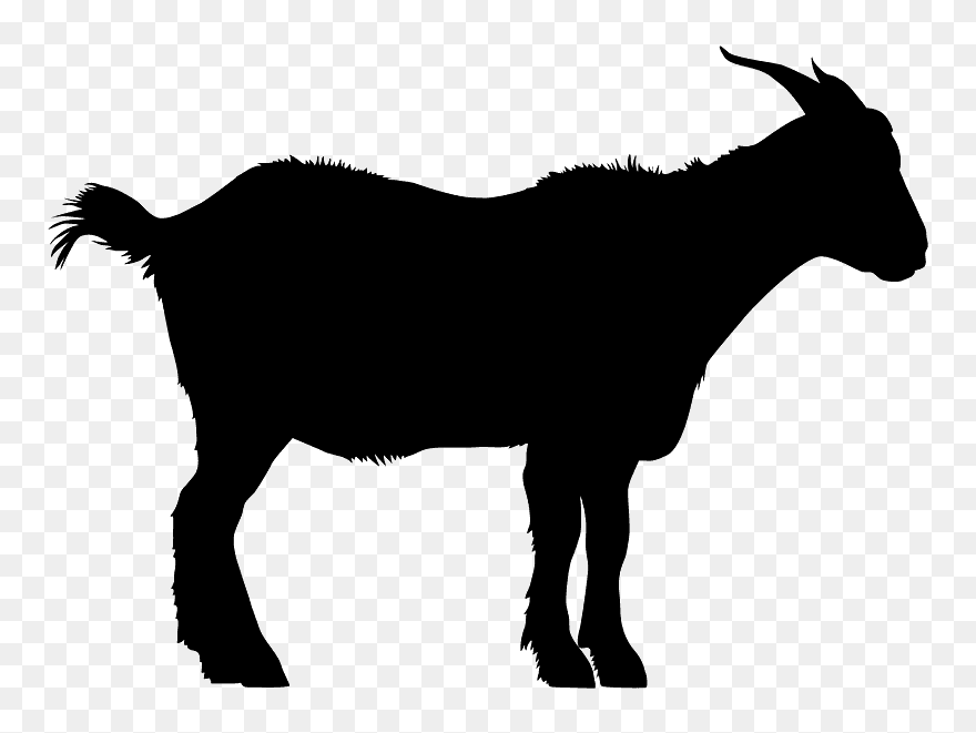 Goat Outline Black Clipart