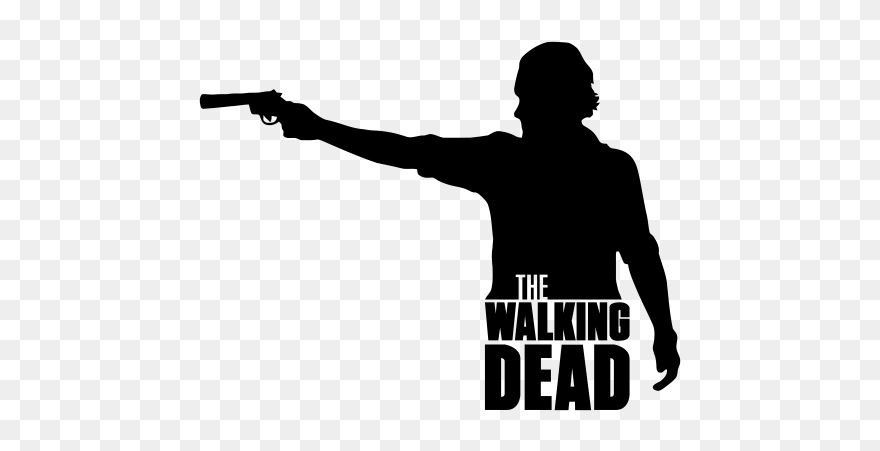 Rick Grimes Daryl Dixon Michonne Carl Grimes Clip Art - Walking Dead Silueta - Png Download