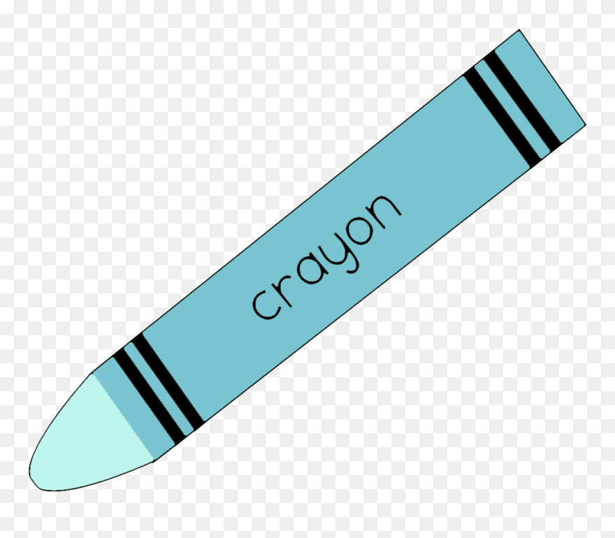 Clipart Blue And Green Crayon - Color Light Blue Crayon - Png Download