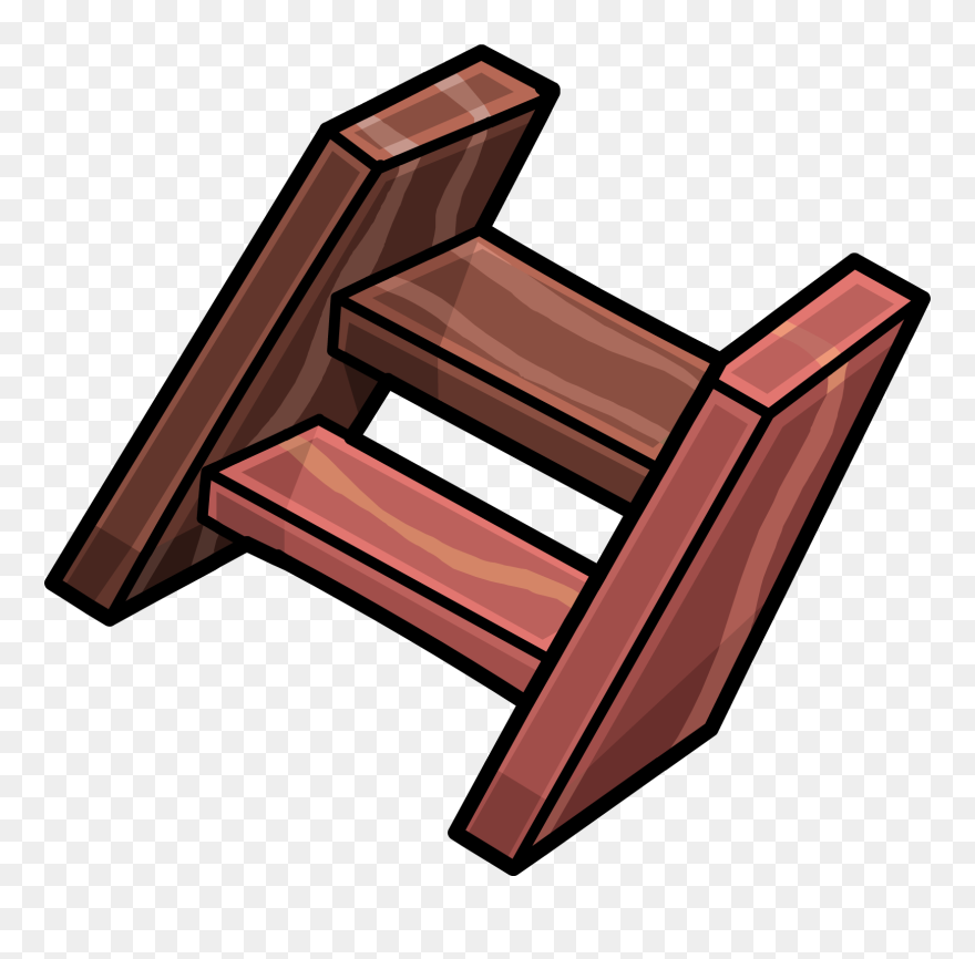 Staircase Clipart Red Stair - Escalera De Madera Pequeña - Png Download