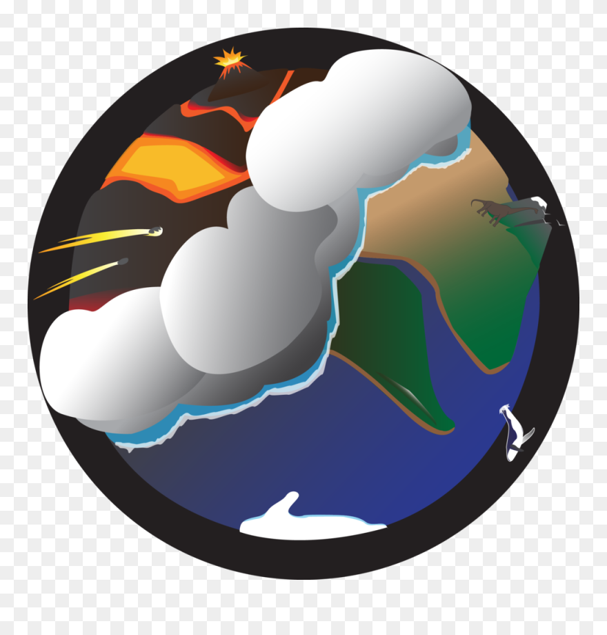 Journey Through Time And Discover How Our Turbulent - Earth Clipart