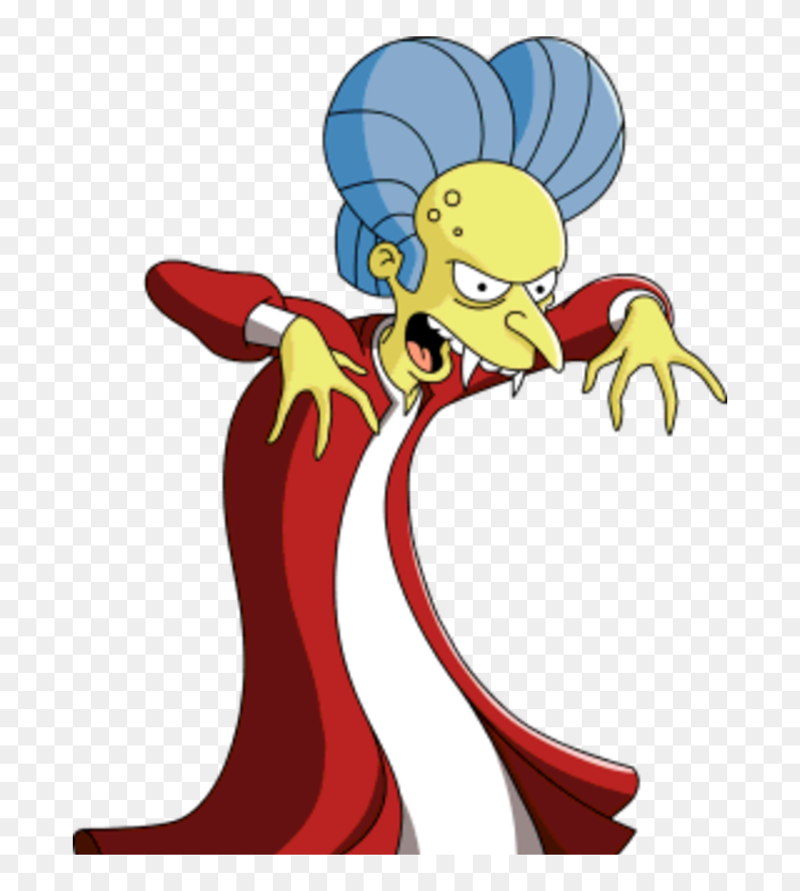 Deceased - Simpsons Dracula Clipart