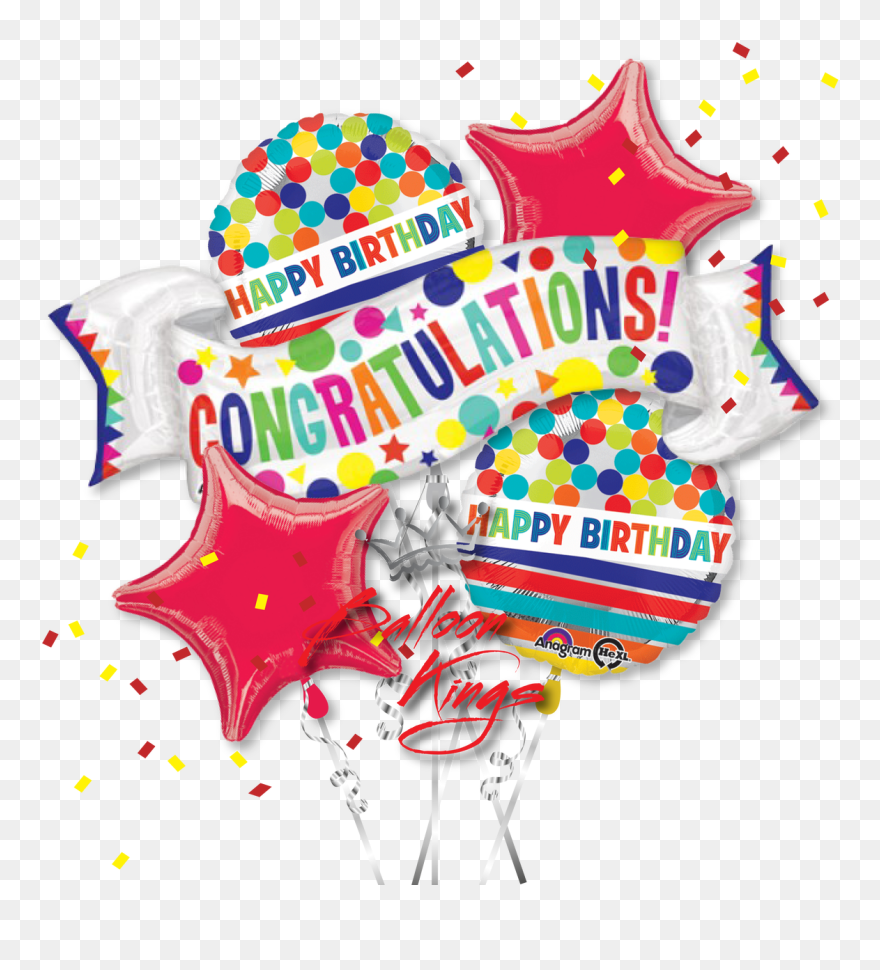 Congratulations Banner Bouquet - Congratulations And Happy Birthday Clipart