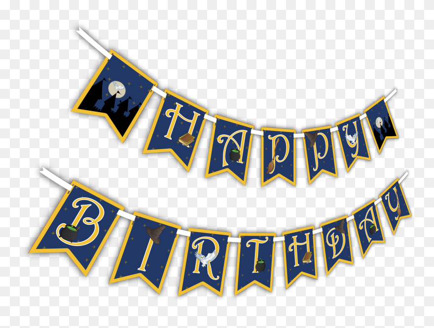Wizard Castle "happy Birthday - Happy Birthday Banner Transparent Clipart