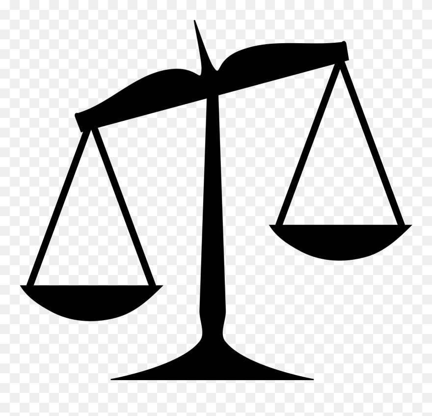 Scales Of Justice Clip Art - Png Download