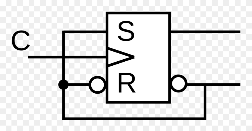 Jk Klopný Obvod Schématická Znacka Clipart