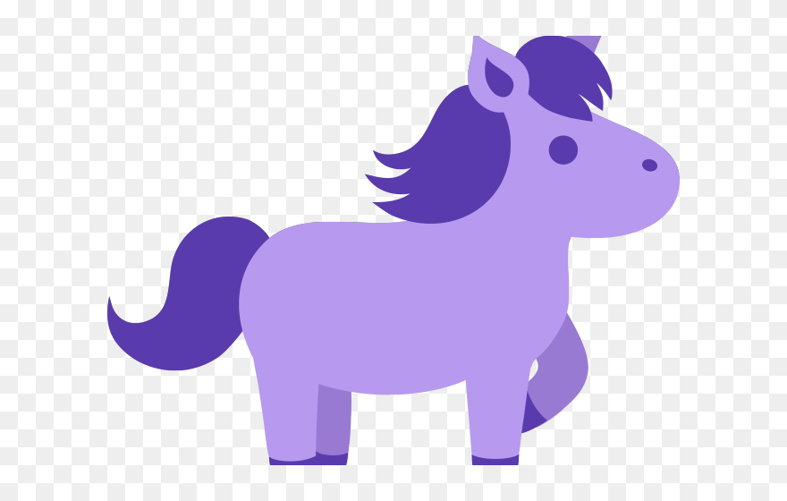 Cute Black Horse Clipart - Png Download