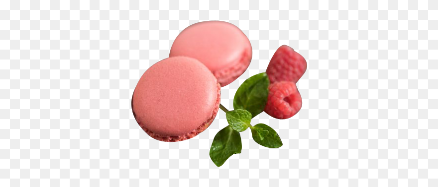 Macarons With Mint Leaf And Strawberry - Lingonberry Clipart