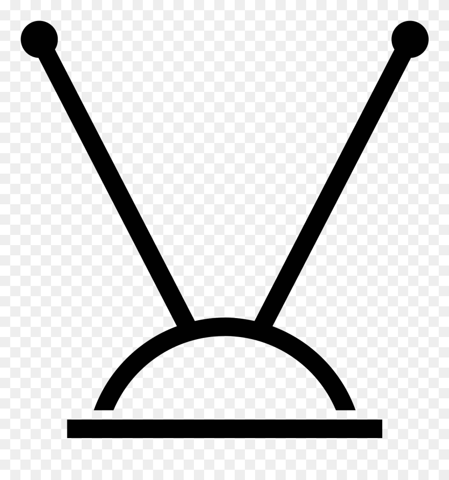 Antenna Clipart Cartoon Tv - Tv Antenna Icon Png Transparent Png