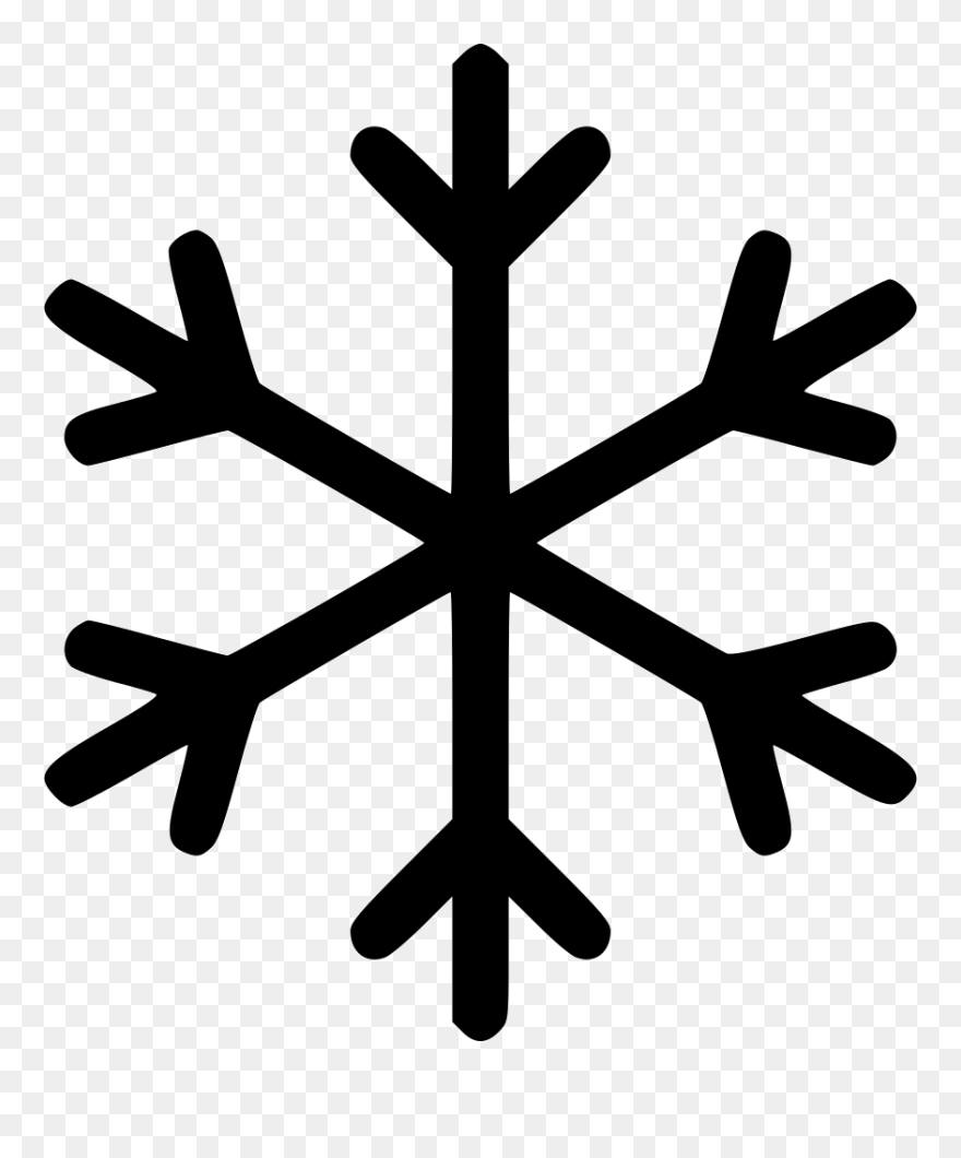 Pointed Snowflake Clipart Transparent Background Svg - Snowflake Icon - Png Download