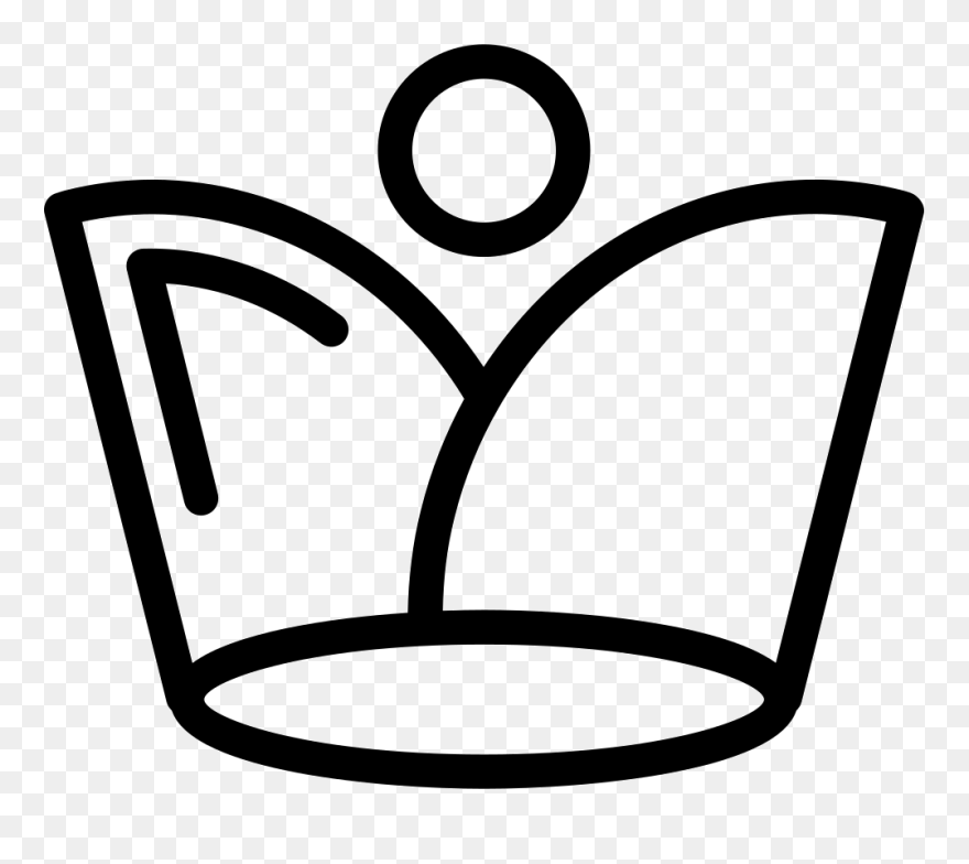 Royal Crown Outline Variant With Circle Shape Icon - Icon Clipart