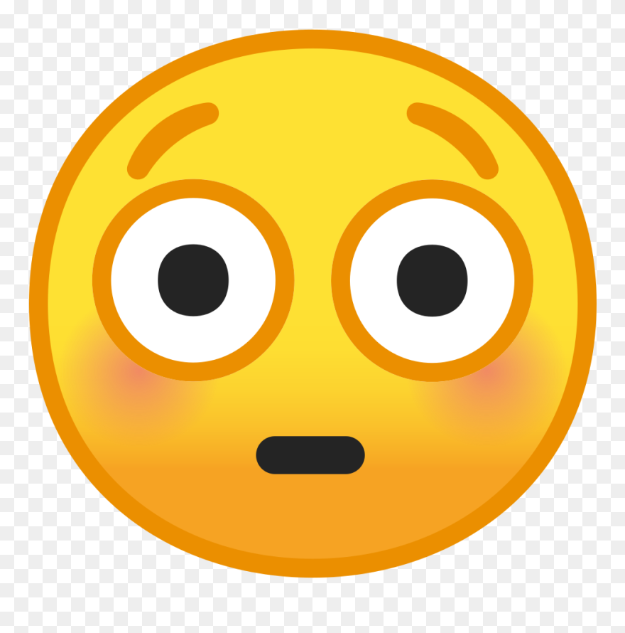 Flushed Emoji Png - Transparent Blush Emoji Png Clipart