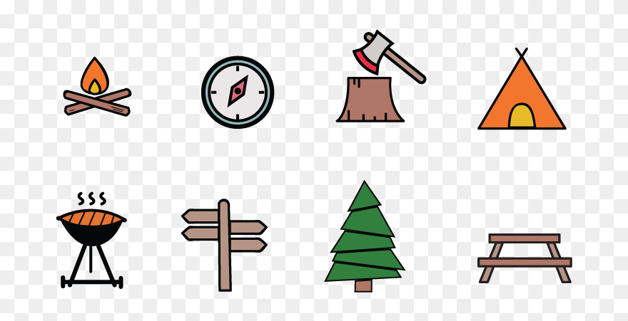 Free Camping Vector Graphics Pack - Camping Vector Graphics Clipart