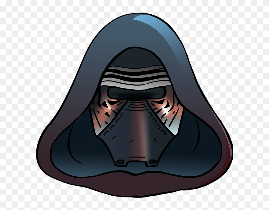 How To Draw Kylo Ren - Draw Kylo Ren Step By Step Clipart