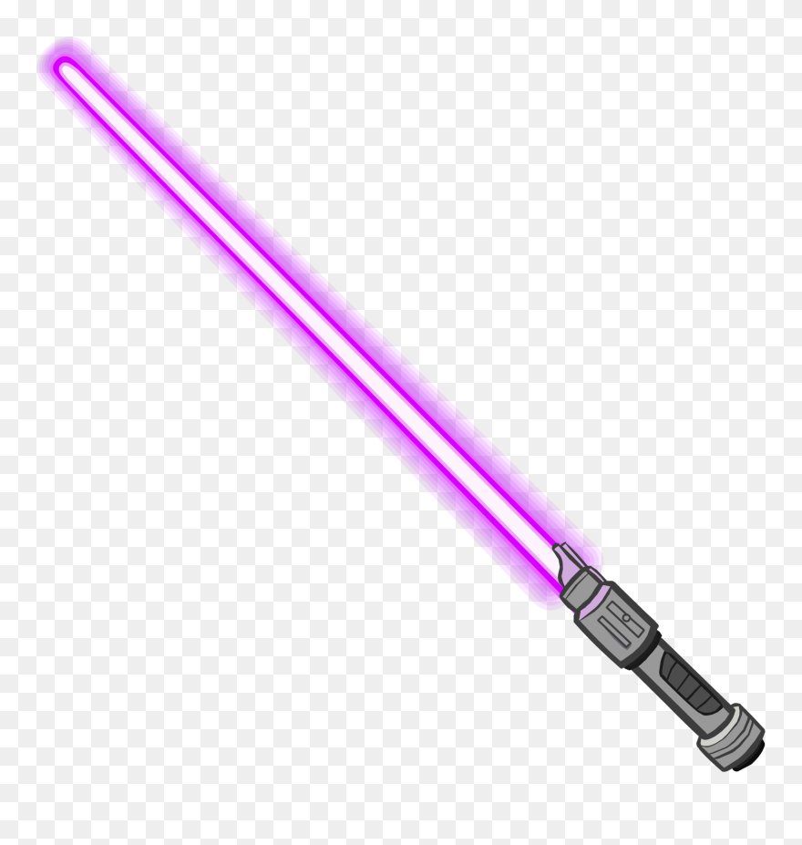 Blue Lightsaber Transparent Png - Purple Lightsaber Transparent Background Clipart