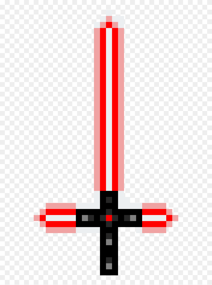 Kylo Ren Lightsaber Pixel Art Clipart