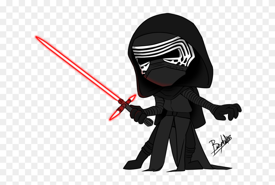 Download Collection Of Kylo Ren Drawing Cute - Draw Kylo Ren Easy Clipart