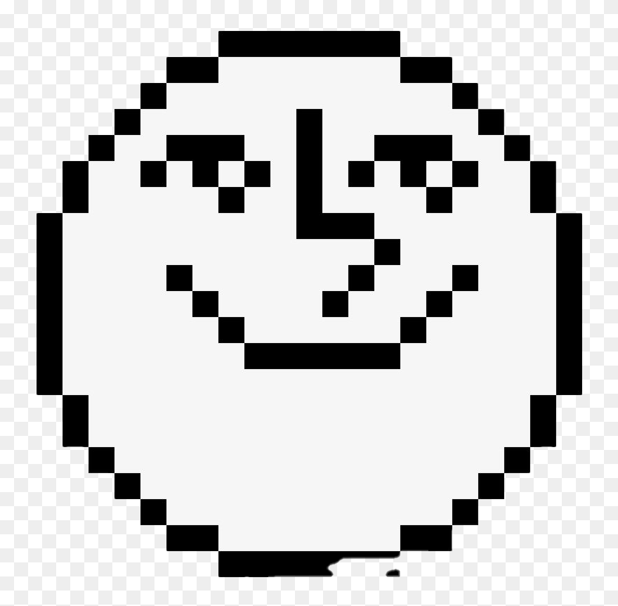 Lenny Face Meme Png Clipart - Simple Pixel Transparent Png