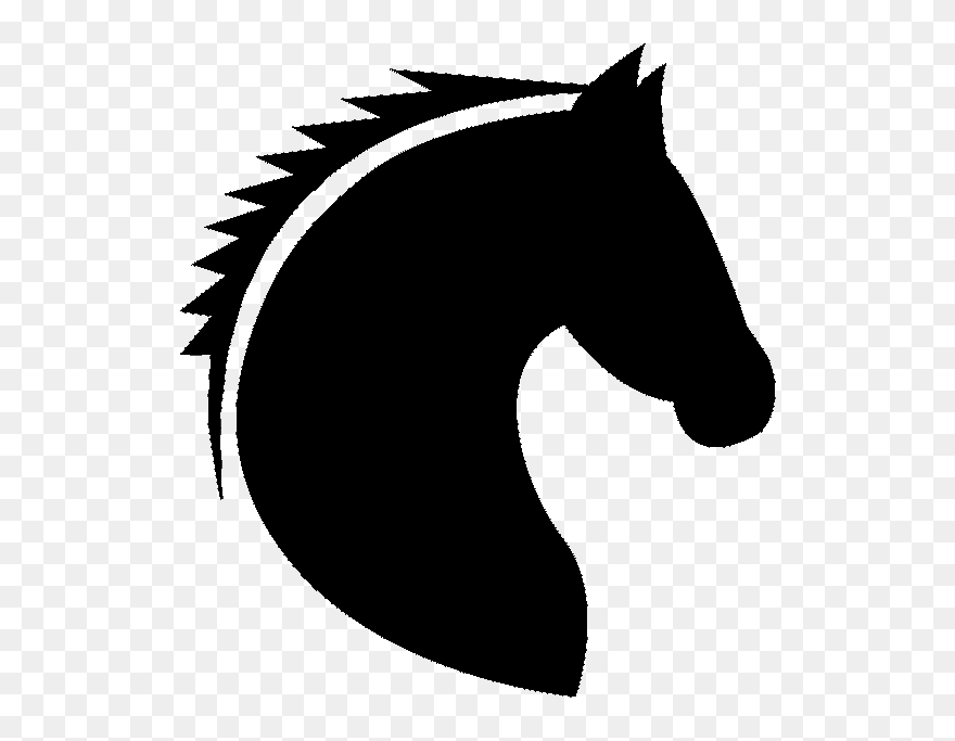Horse Head Mask Silhouette - Horse Head Silhouette Png Clipart