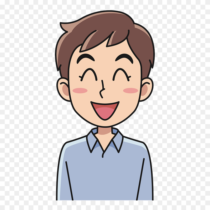 Laughing Woung Man Clipart - Strong Person Clipart - Png Download