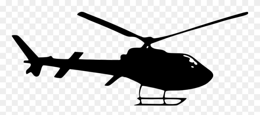 9 Helicopter Silhouette Side View - Helicopter Silhouette Png Clipart