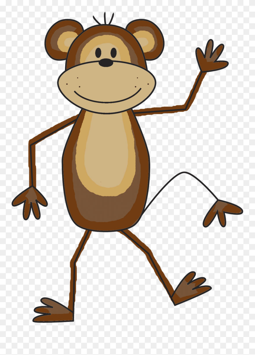 Baby Monkeys Clip Art - Monkey Clip Art Png Transparent
