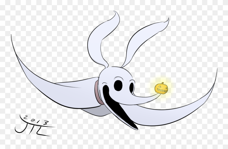 Pumpkin Drawing Nightmare Before Christmas - Nightmare Before Christmas Transparent Zero Clipart