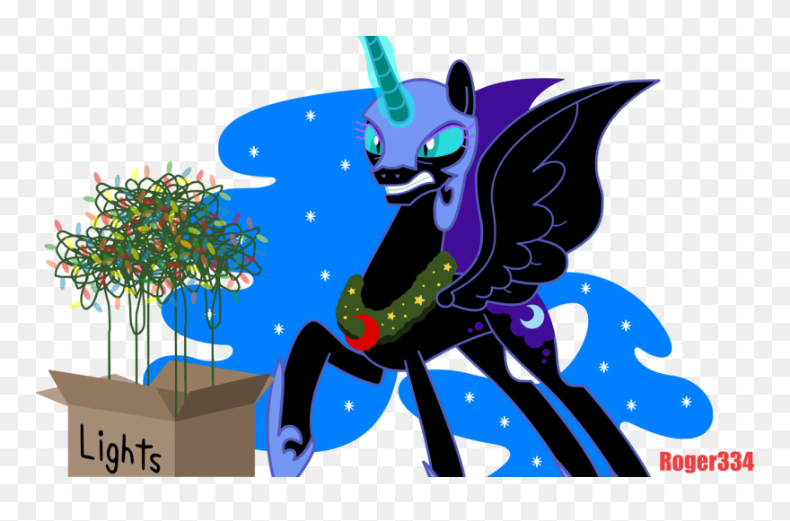 Clipart Moon Nightmare Before Christmas - Mlp Nightmare Moon Angry - Png Download