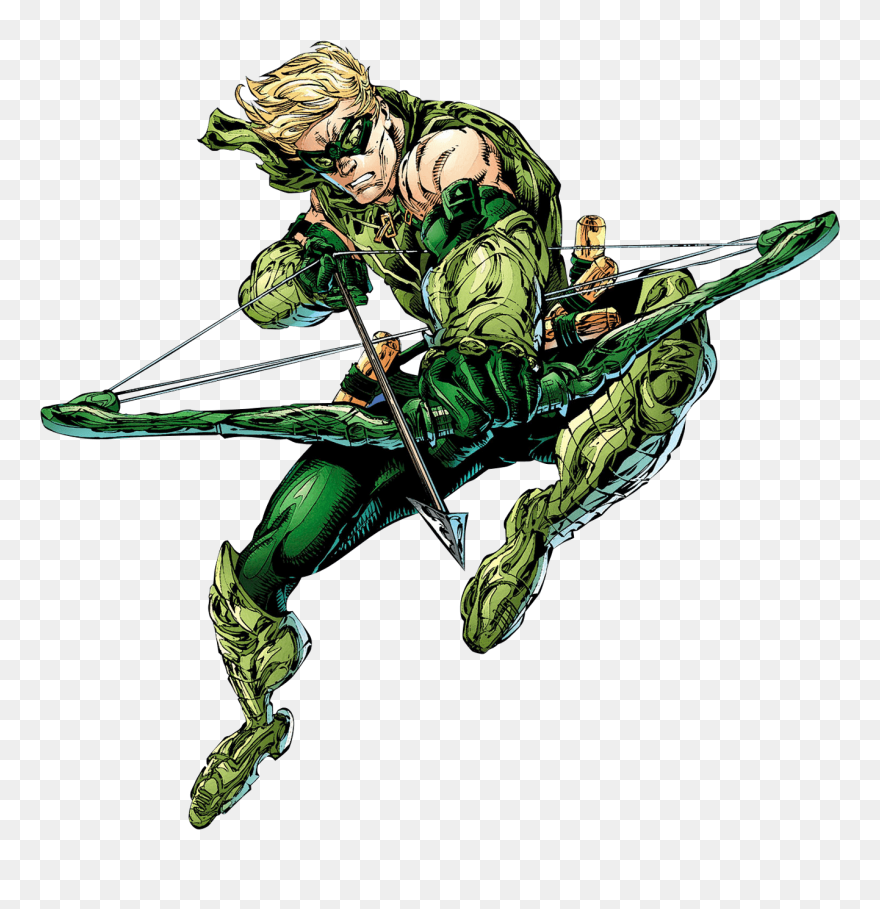 Green Arrow Superhero Clipart - Png Download