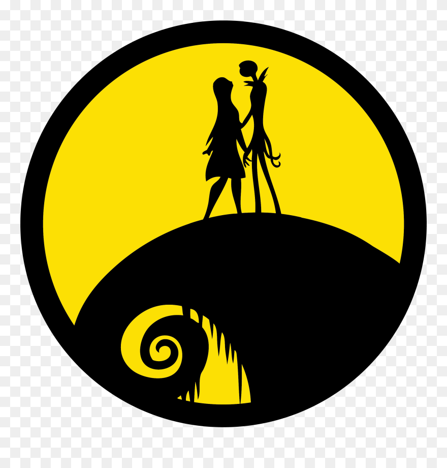 Jack And Sally Silhouette Clipart