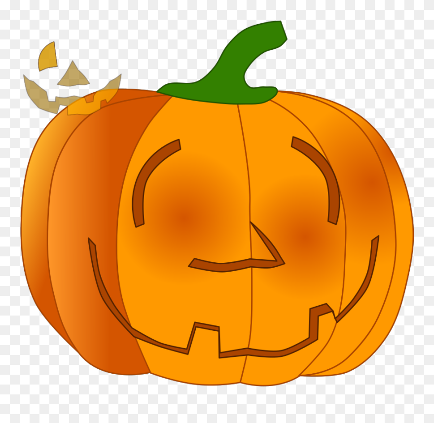 Pumpkin Svg Clip Arts - Jack-o'-lantern - Png Download