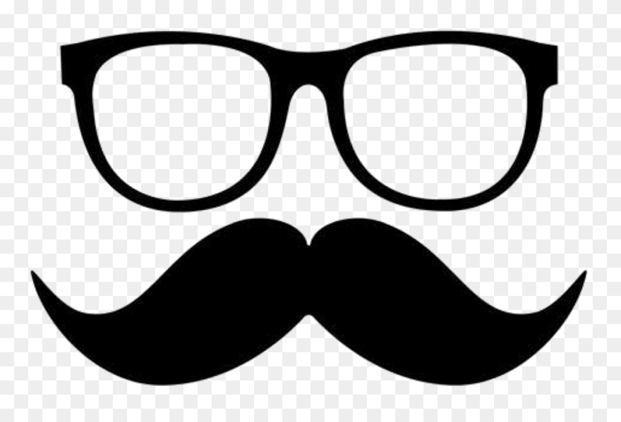 Nerd Sticker By Tan - Mustache Clipart - Png Download