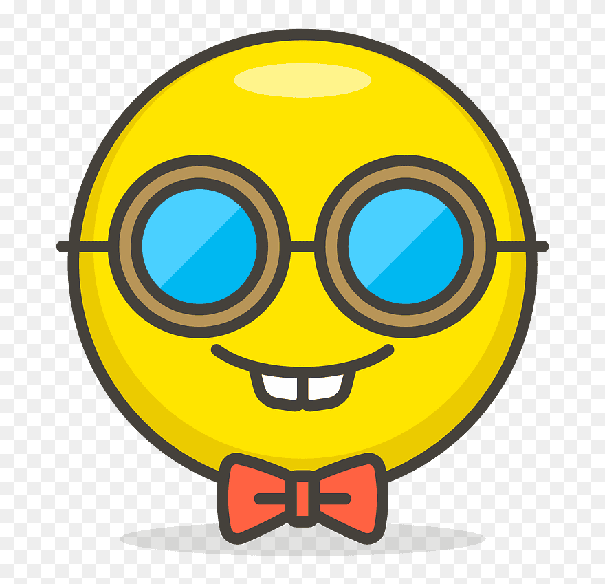 Nerd Face Emoji Clipart - Swag Icon - Png Download