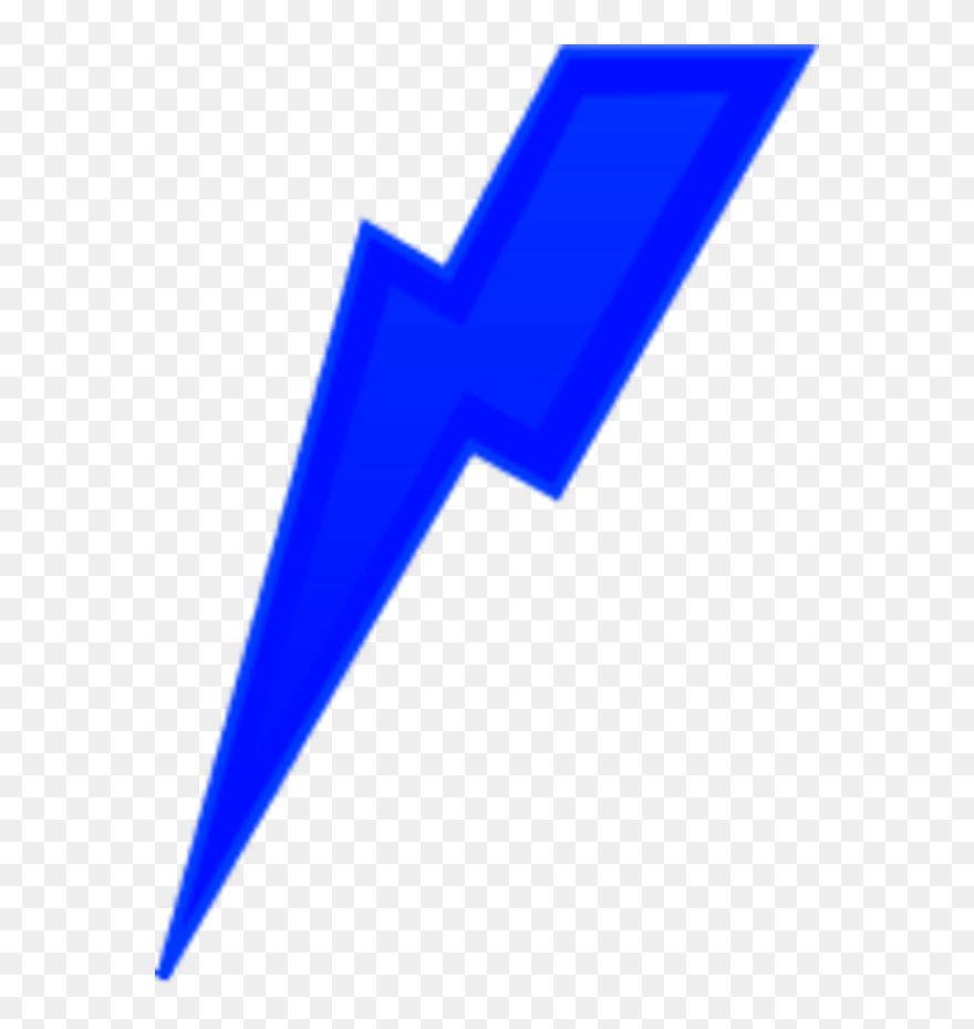 Vector Clip Art - Clipart Blue Lightning Bolt - Png Download