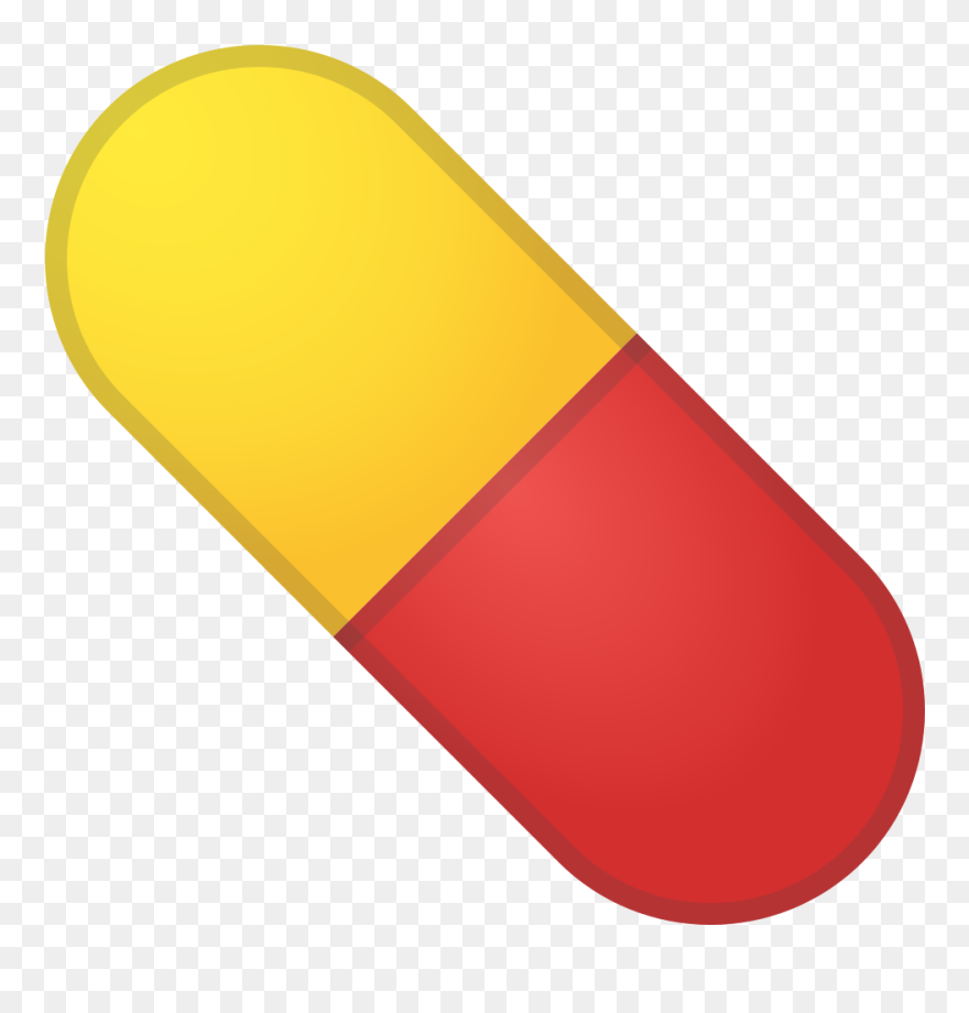 Pills Clipart Yellow - Pill Emoji Twitter - Png Download