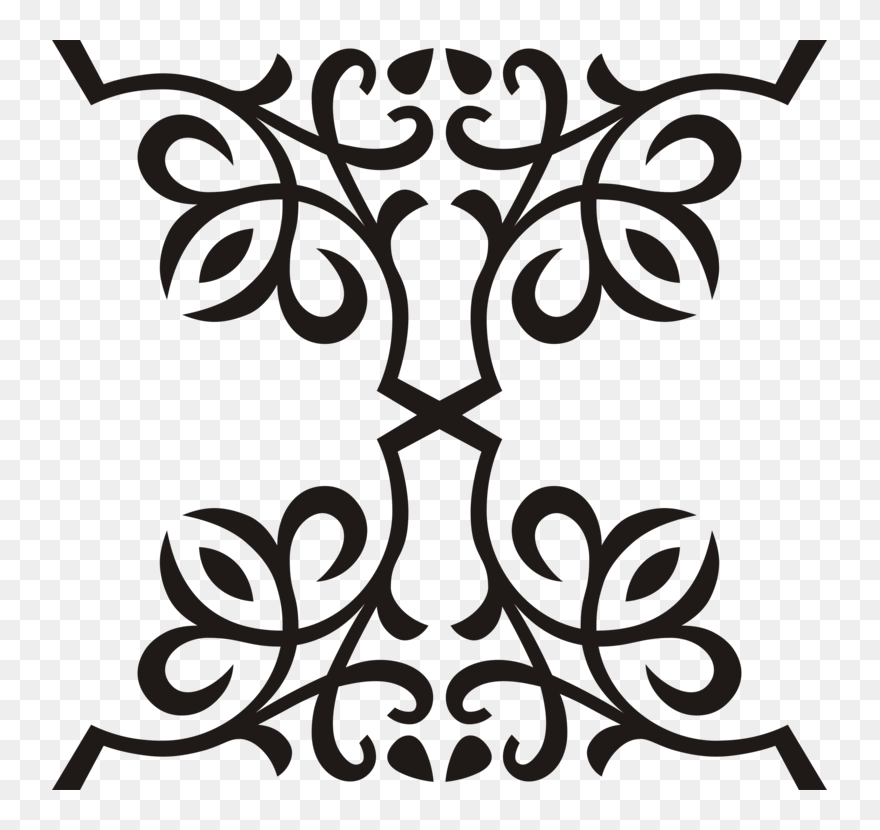 Visual Arts,plant,symmetry - Corner Ornament Vector Clipart