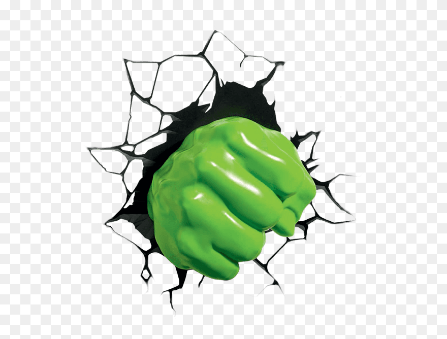 Hulk Hands Iron Man Spider-man Thor - Hulk Smashing Through Wall Clipart