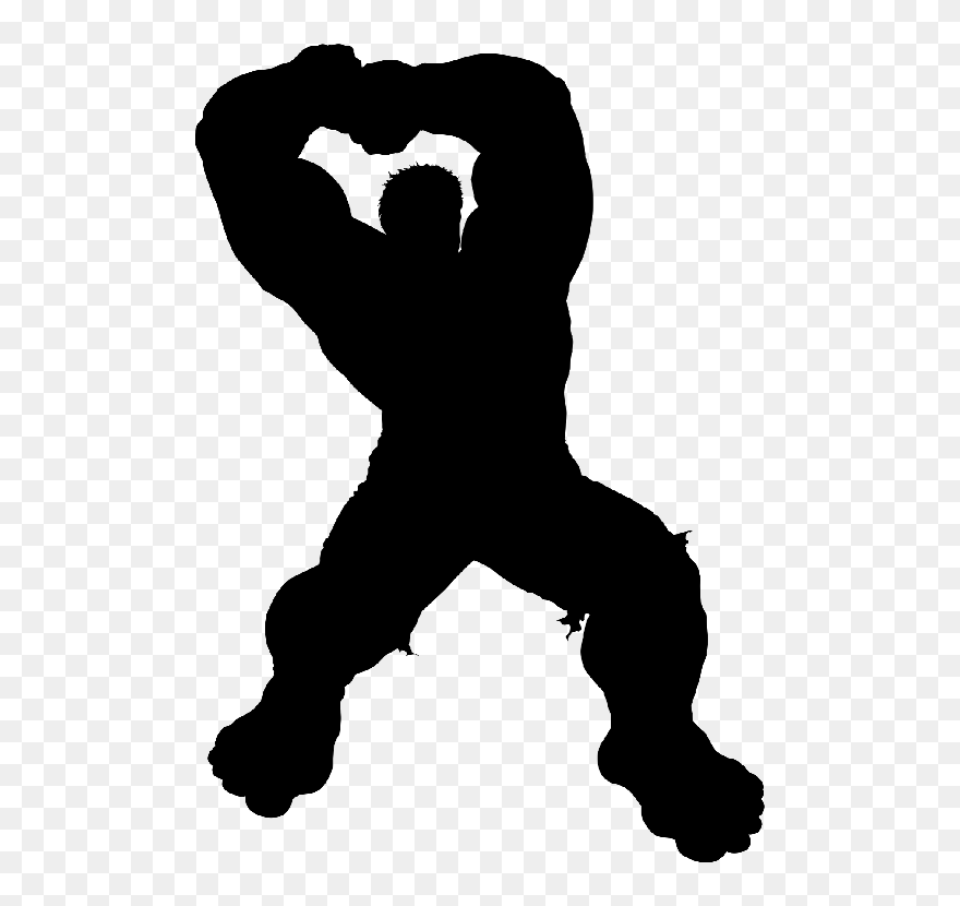 She-hulk Watercolor Painting Silhouette - Hulk Silhouette Clipart