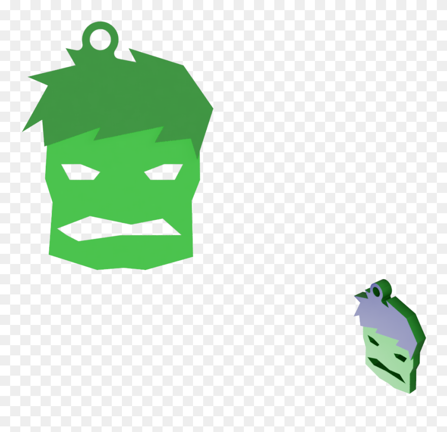 Keychain Hulk Minimal - Illustration Clipart