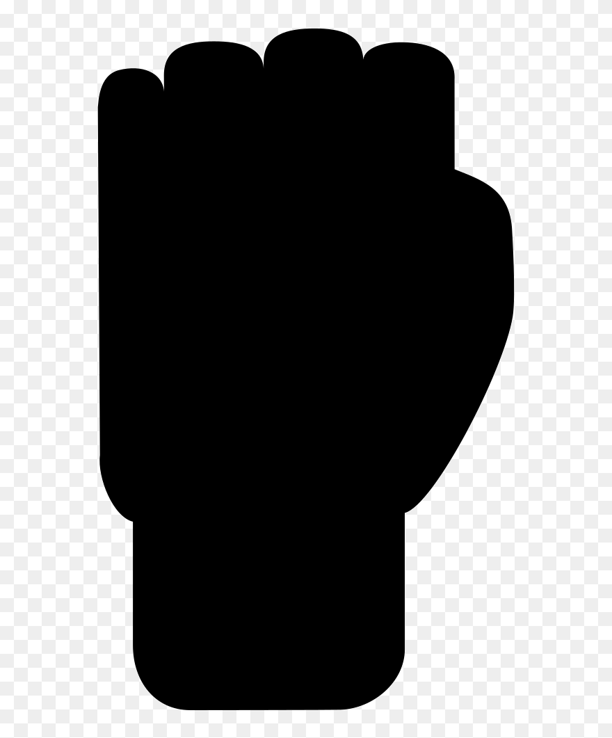 Fist Silhouette Svg Png Icon Free Download Clipart