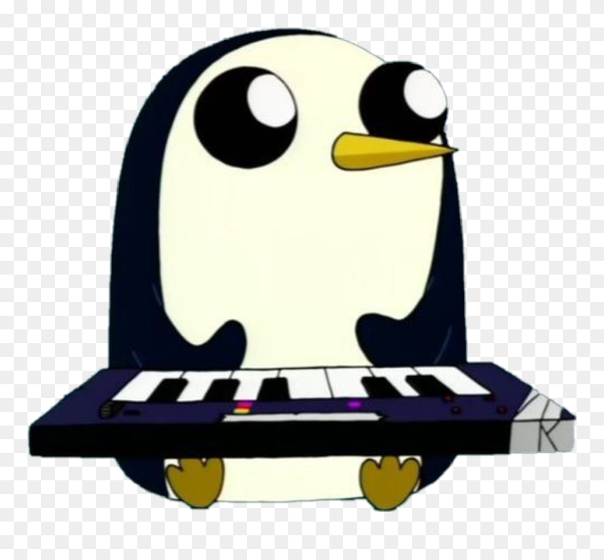 #cute #penguin #piano #keyboard #pinguin #animal - Gunter Adventure Time Clipart
