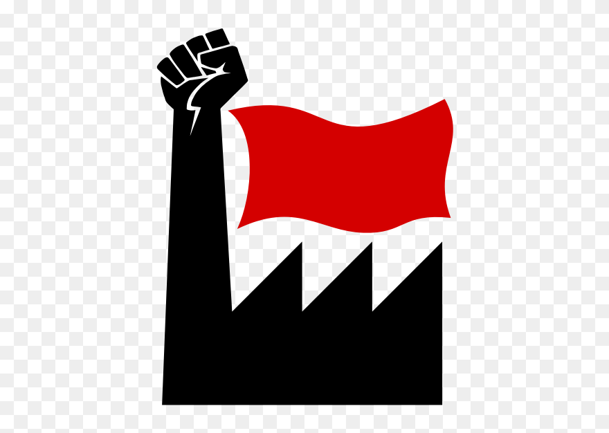Plant With Flag And Fist - Socialism Clipart - Png Download