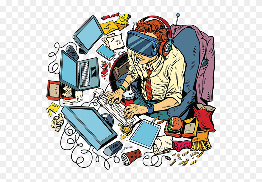 Pop Art On Computer Clipart