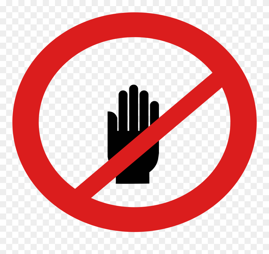 No Touching Sign Clipart Image Transparent Library - Arsenal Tube Station - Png Download