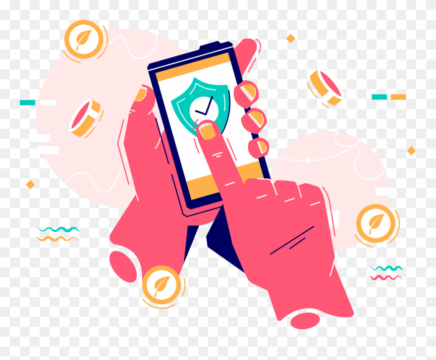 Pay Via Mobile App Clipart