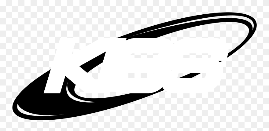 Kiss Logo Black And White - Illustration Clipart