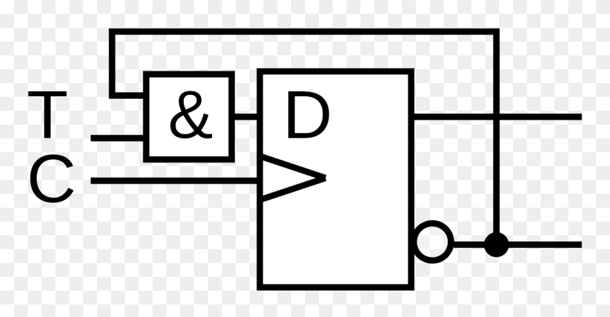 Jk Klopný Obvod Schématická Znacka Clipart