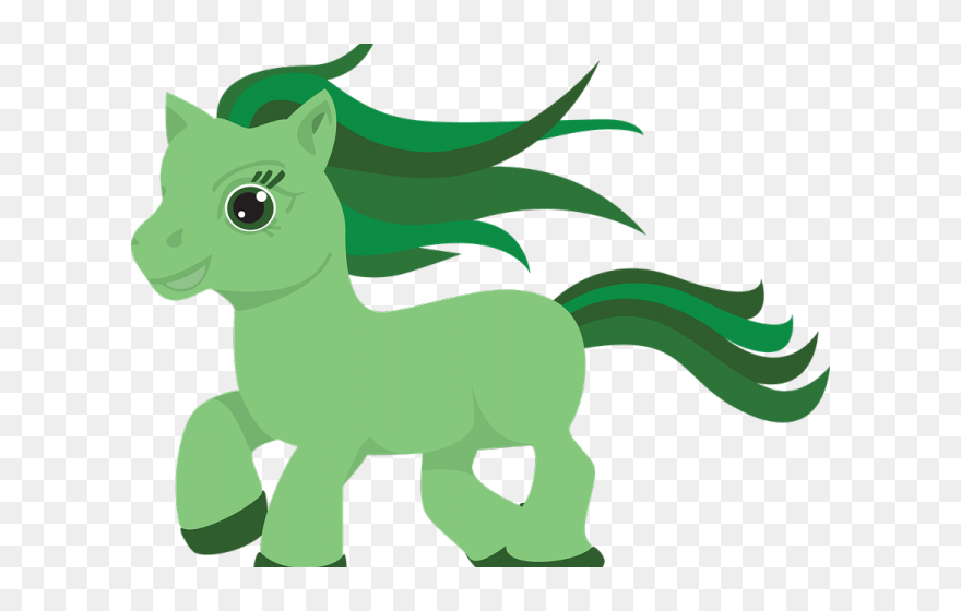 Silueta De Un Pony Clipart